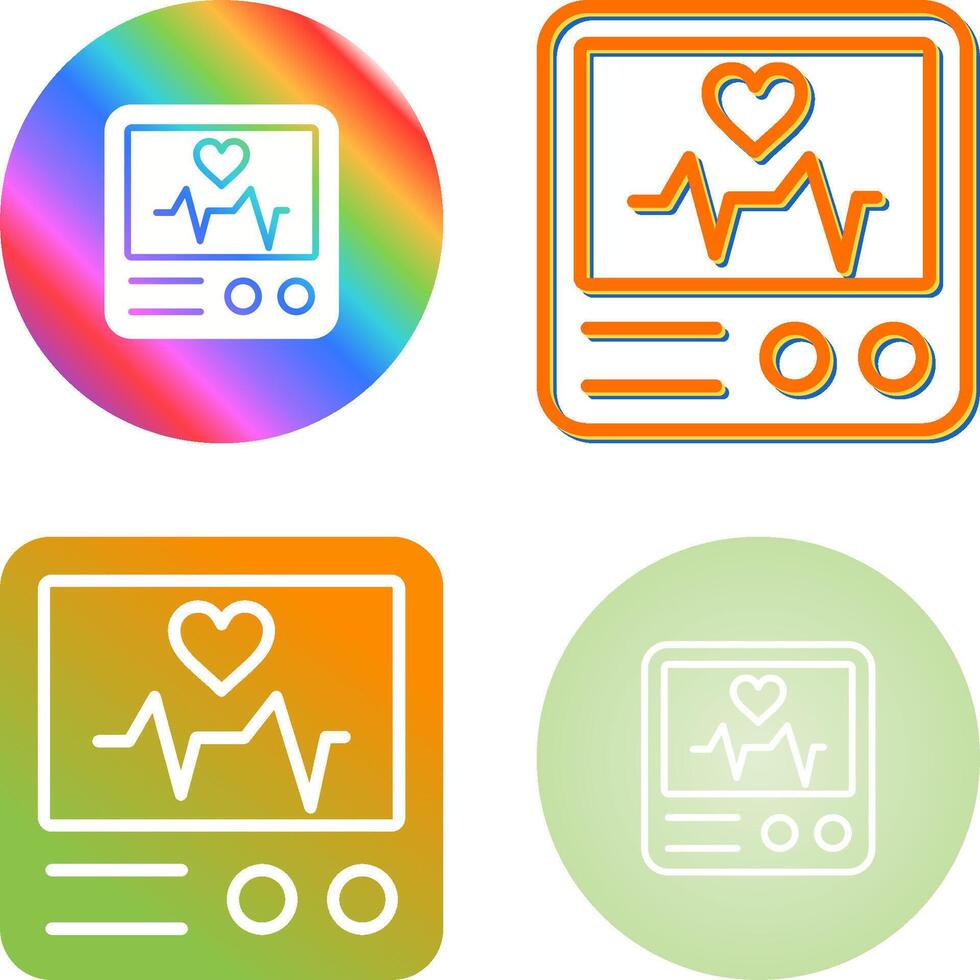 Heart Rate Monitor Vector Icon