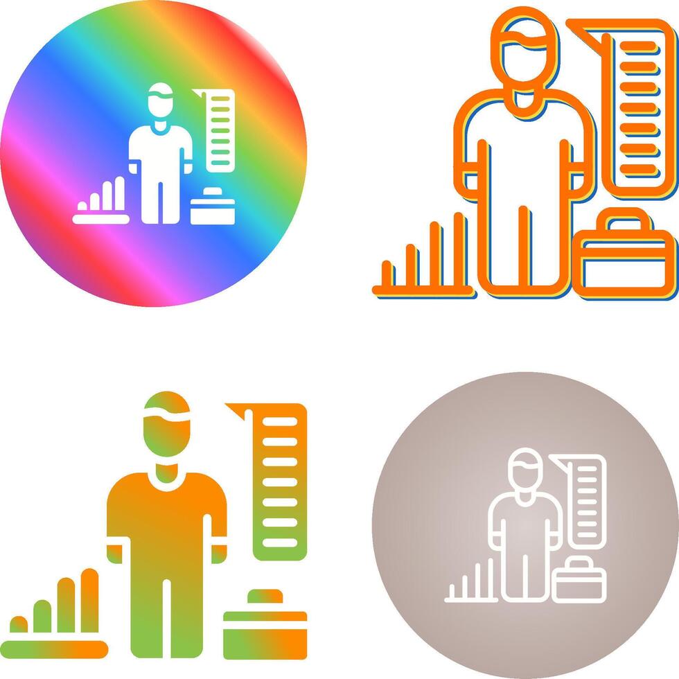 HR Analytics Vector Icon