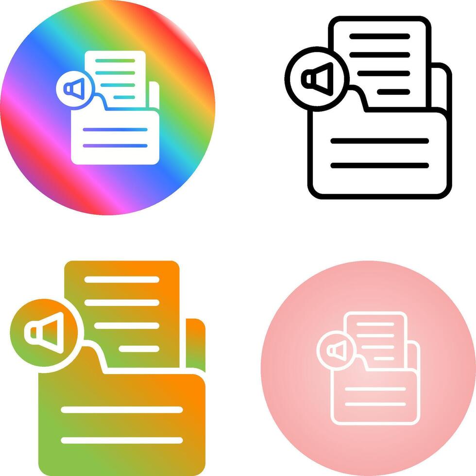Document Insert Audio Vector Icon