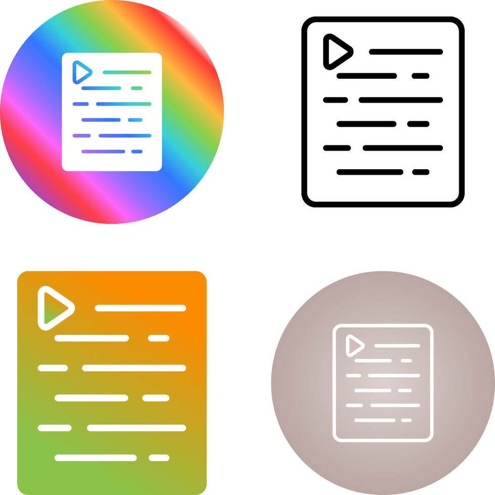 Document Indent Vector Icon