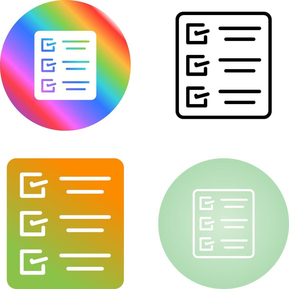 Task list Vector Icon