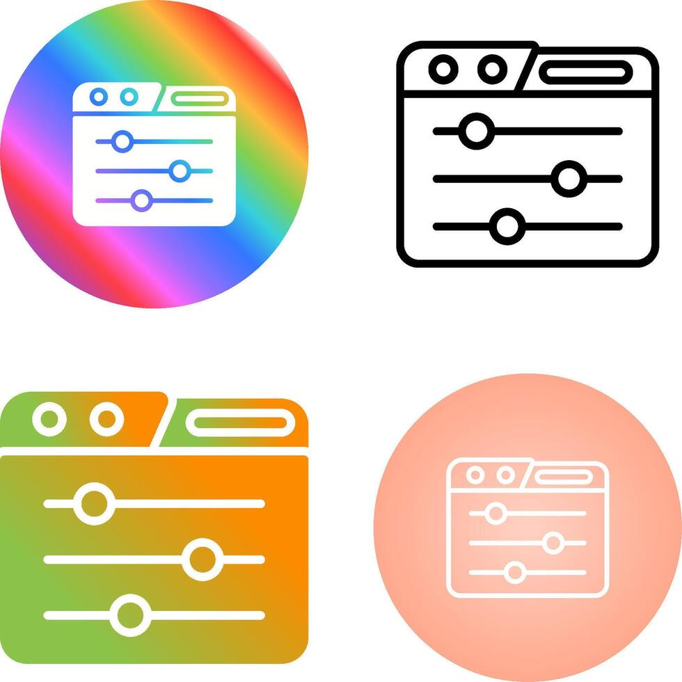 Control Panel Vector Icon