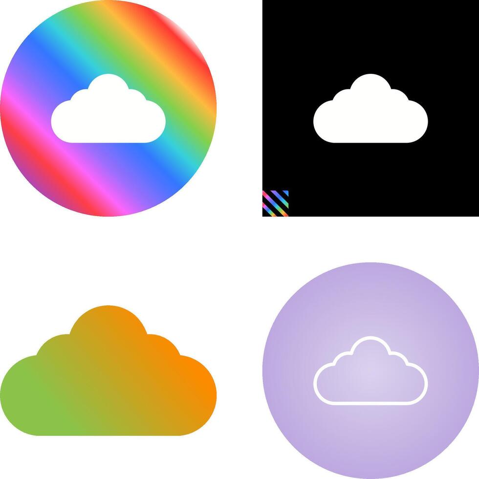 icono de vector de nube