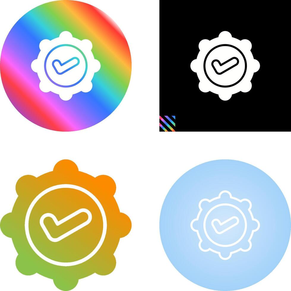Badge Check Vector Icon