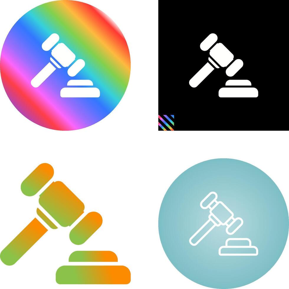 Gavel Vector Icon