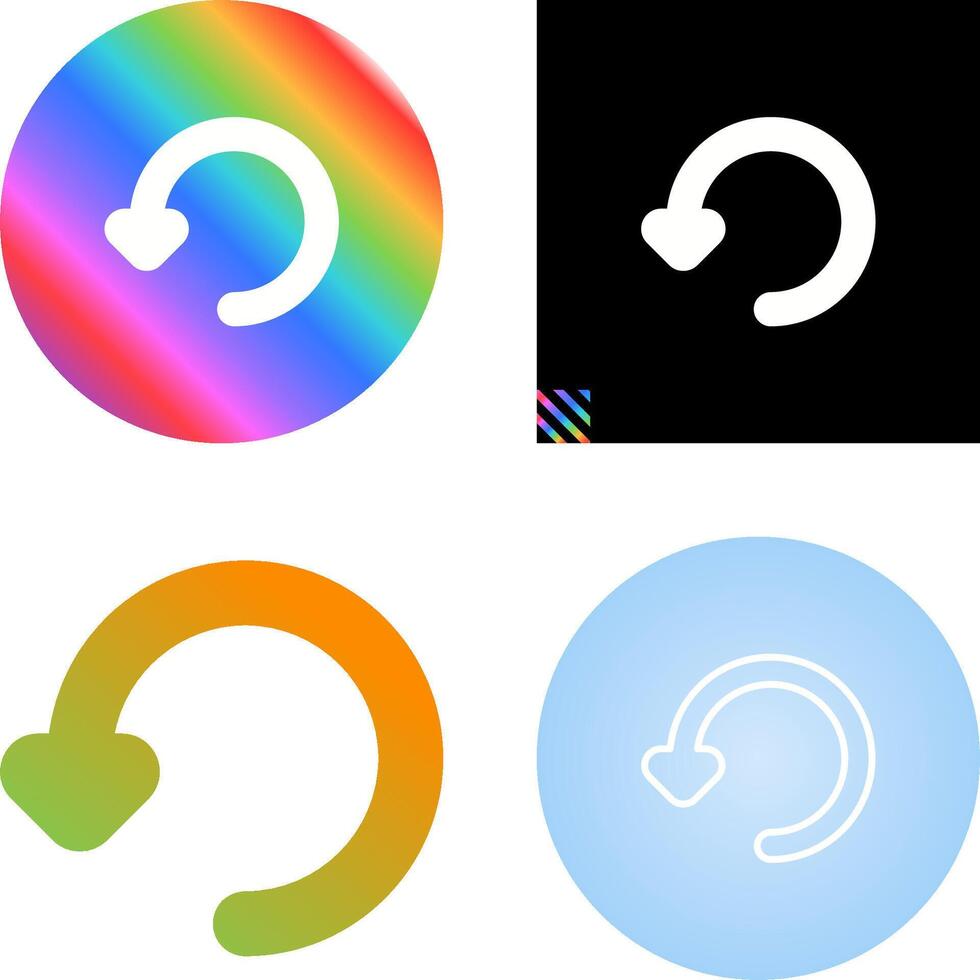 Rotate Left Vector Icon