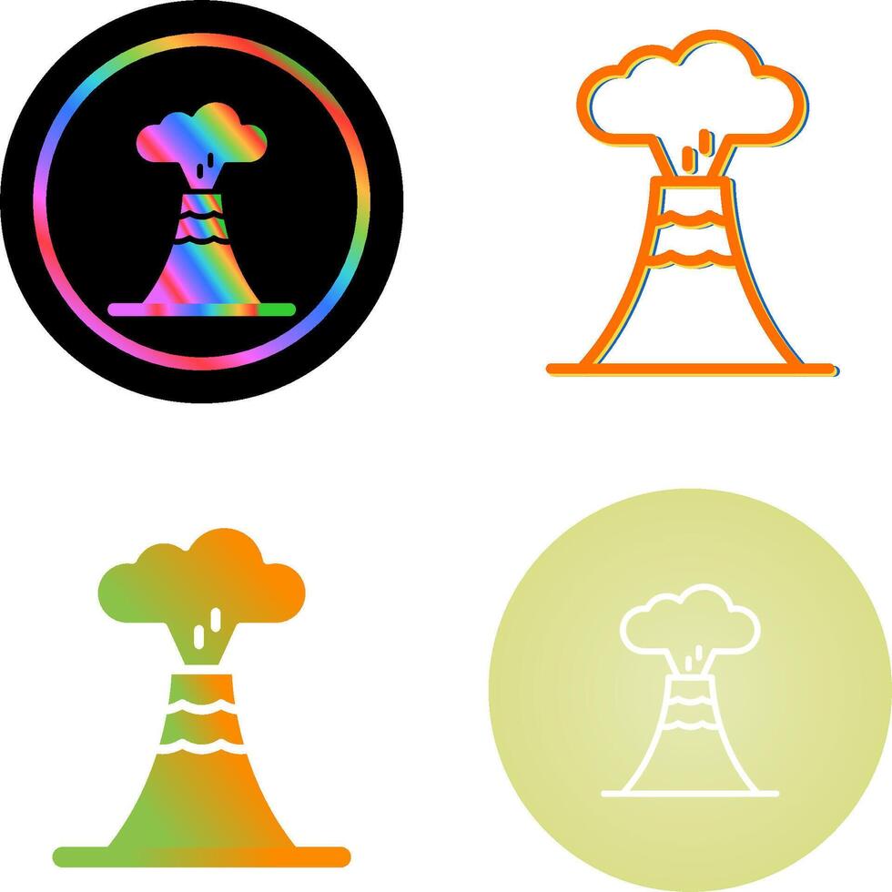 Volcano Vector Icon