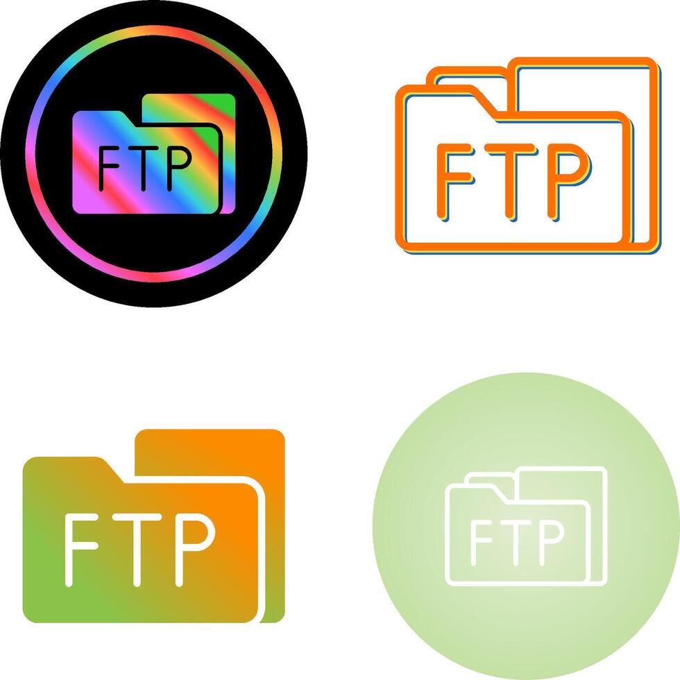FTP Access Vector Icon