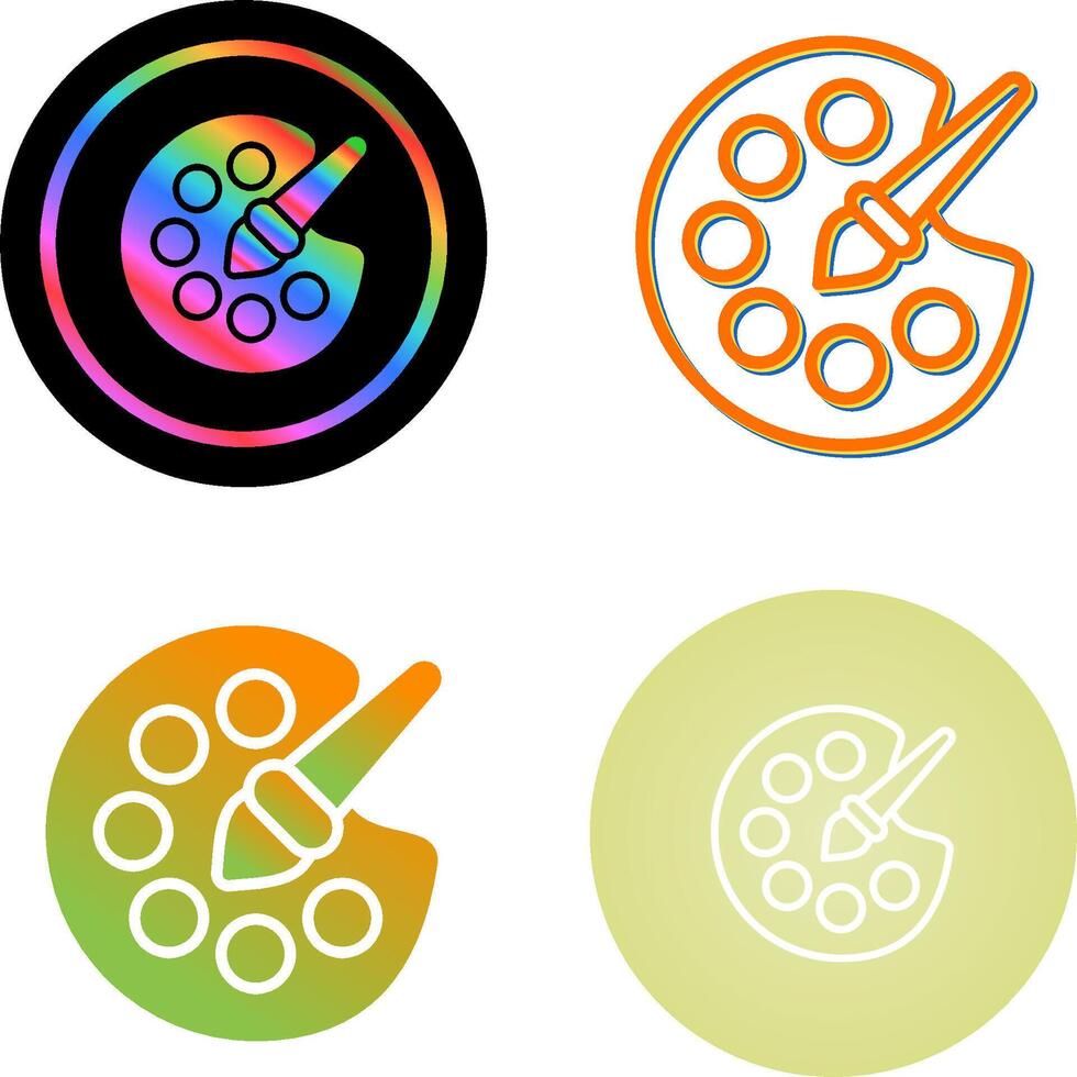 Artist Palette Vector Icon