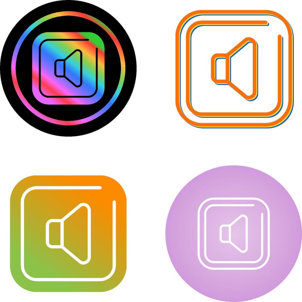 Speaker Square Vector Icon