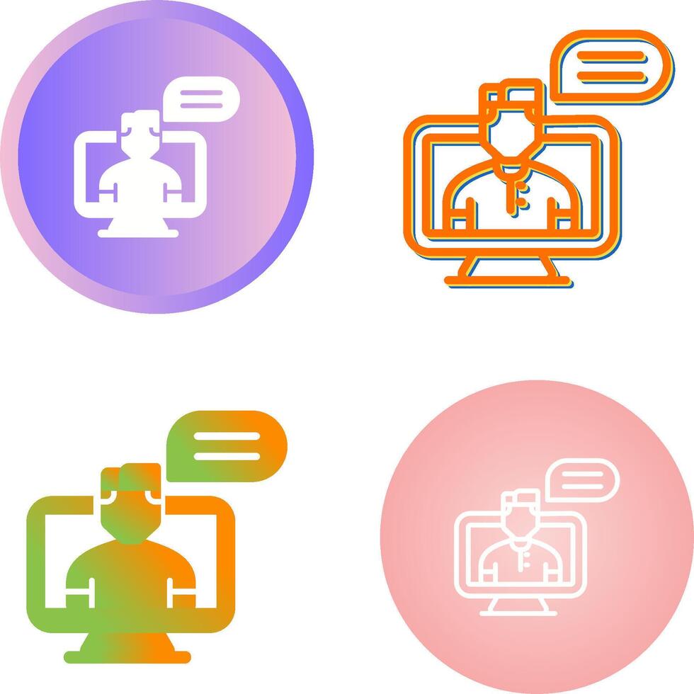 Online Learning Vector Icon