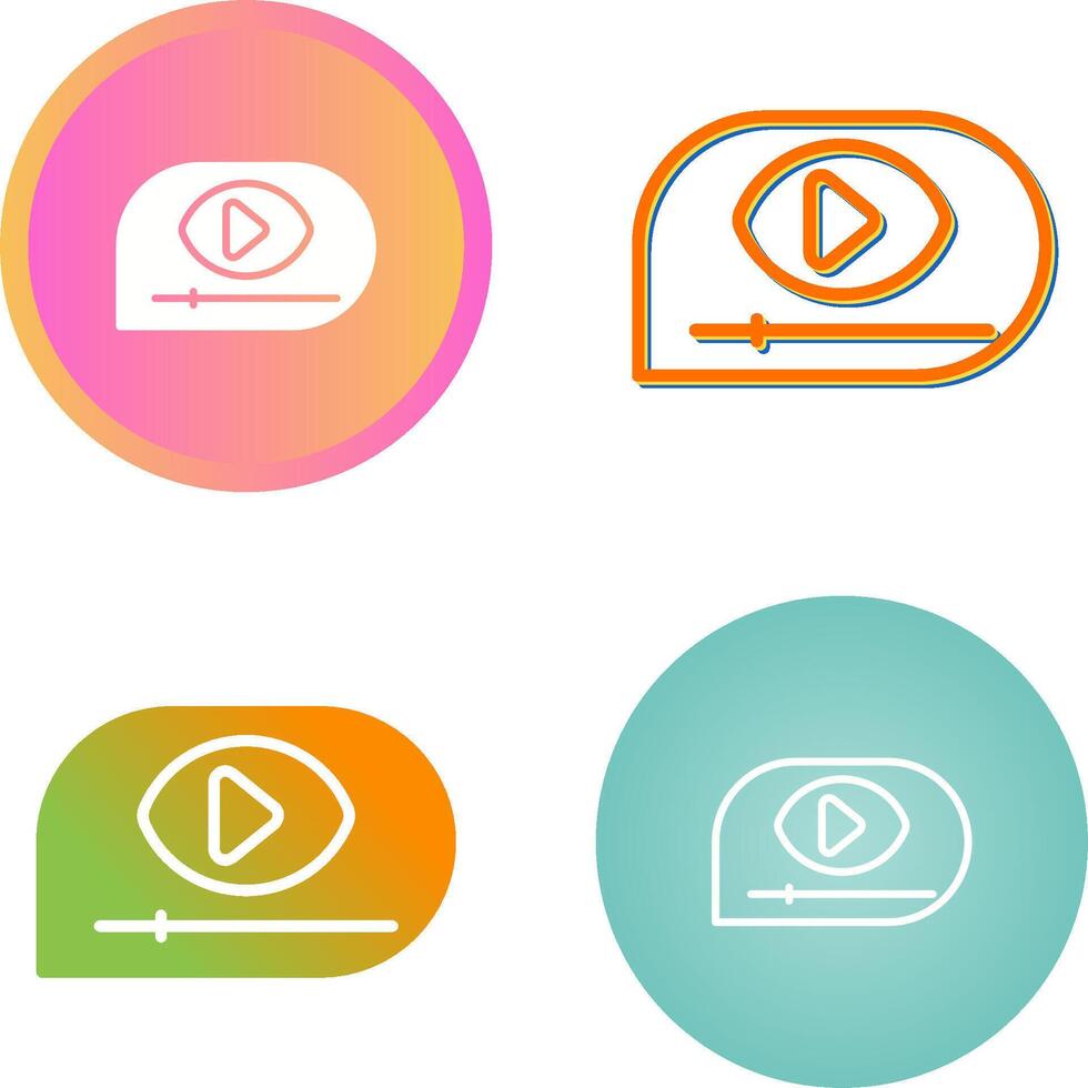 icono de vector de vídeo