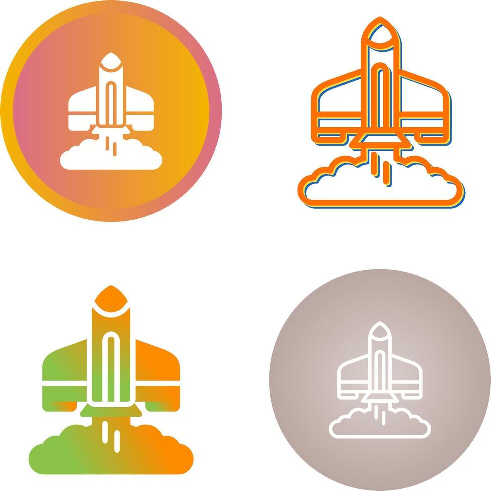 Rocket Launch Vector Icon