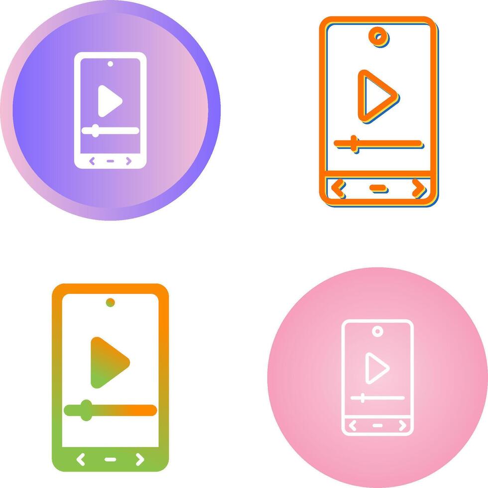 Video Player Vector Icon