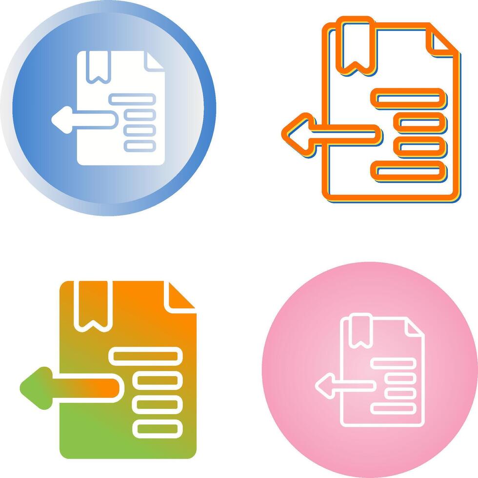 Indent Vector Icon