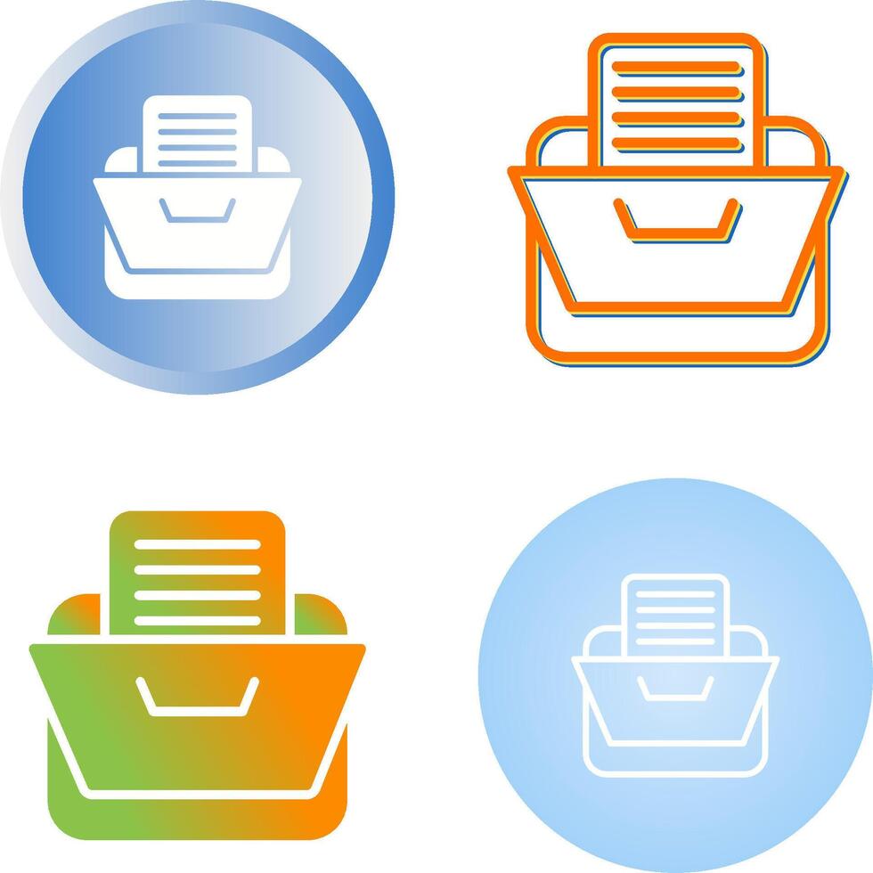 icono de vector de archivador