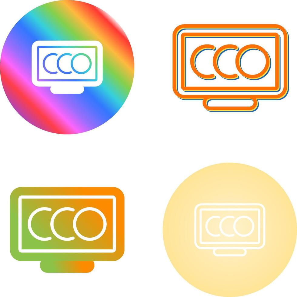 Desktop Computer Vector Icon