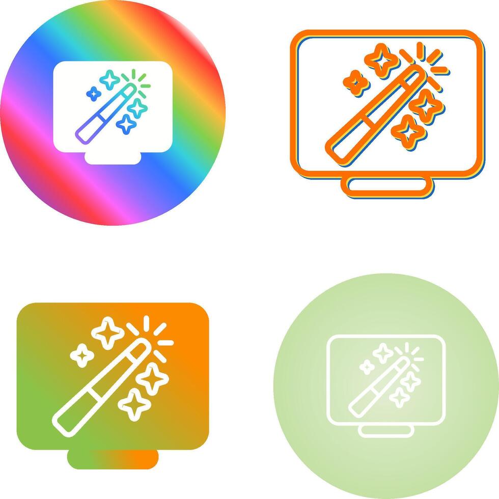 Desktop Computer Vector Icon