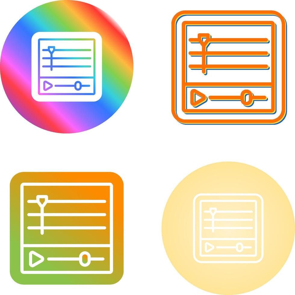 Timeline Vector Icon