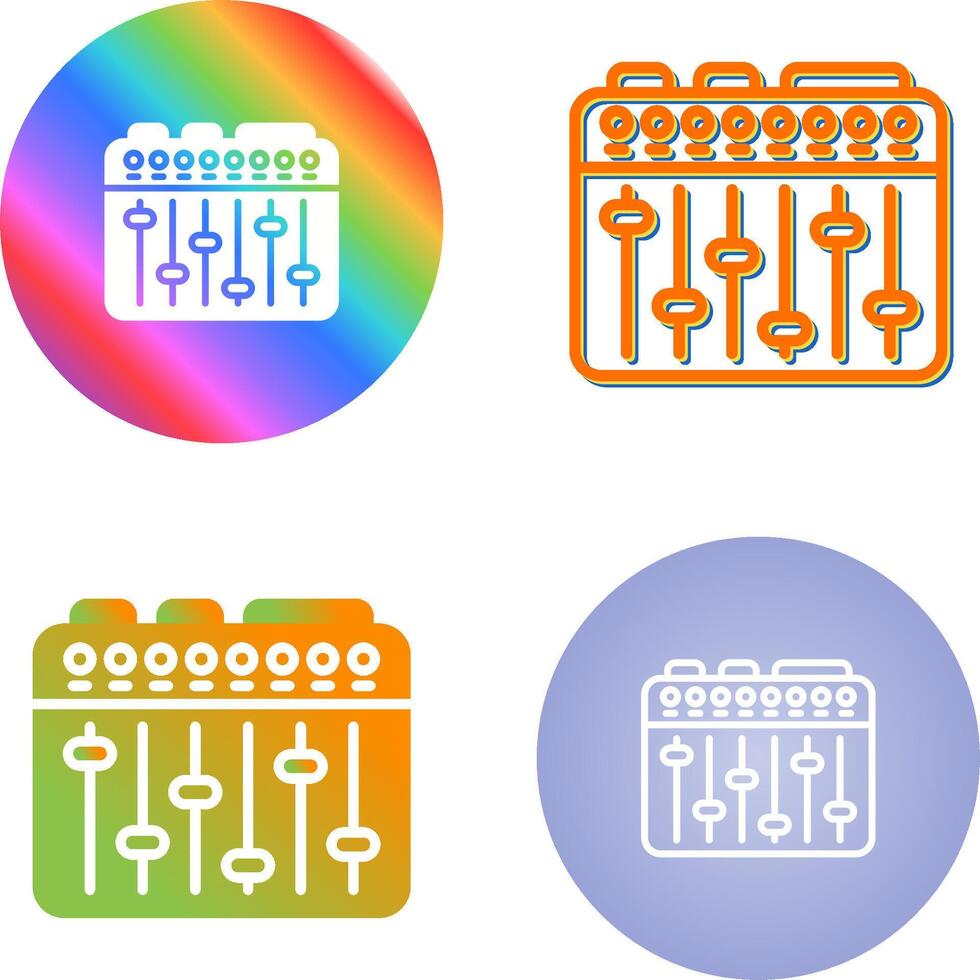 Sound Mixer Vector Icon