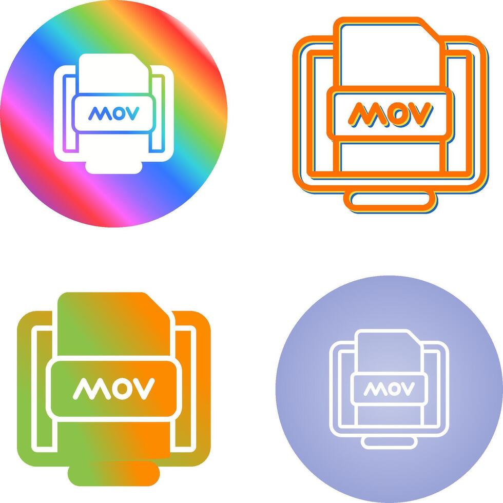 Mov File Vector Icon