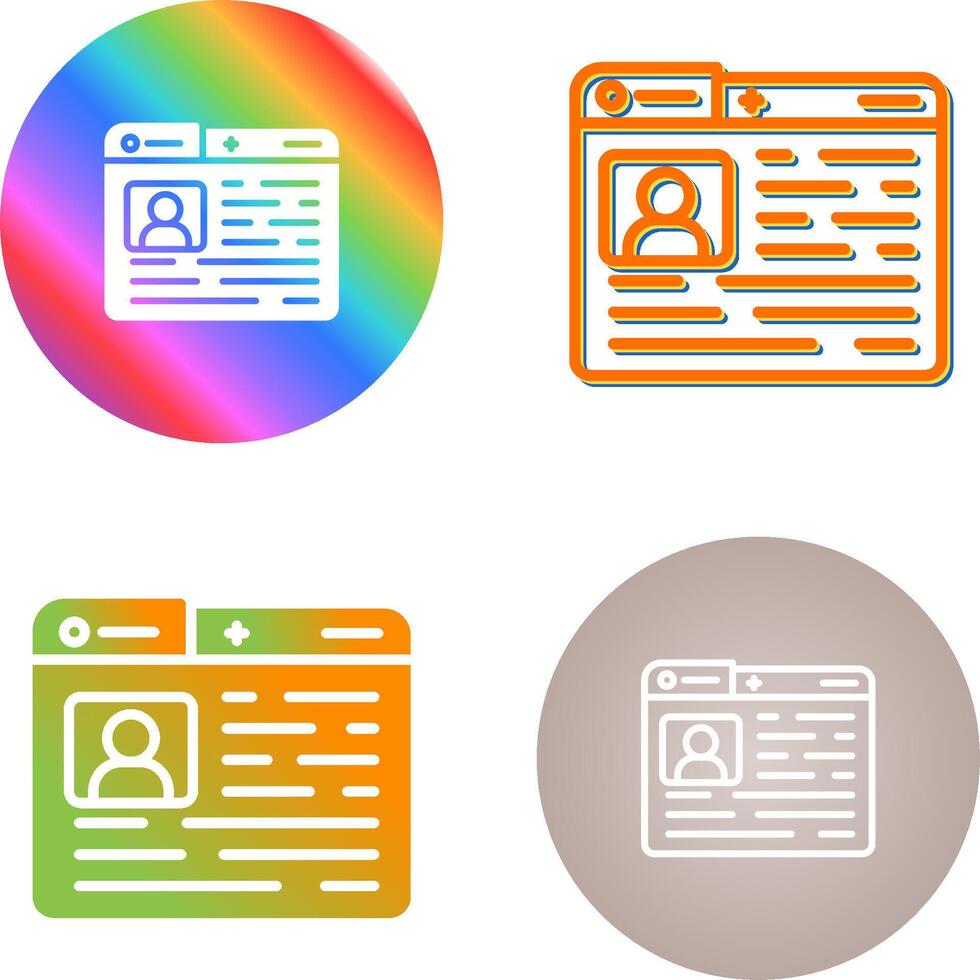 Profile Vector Icon
