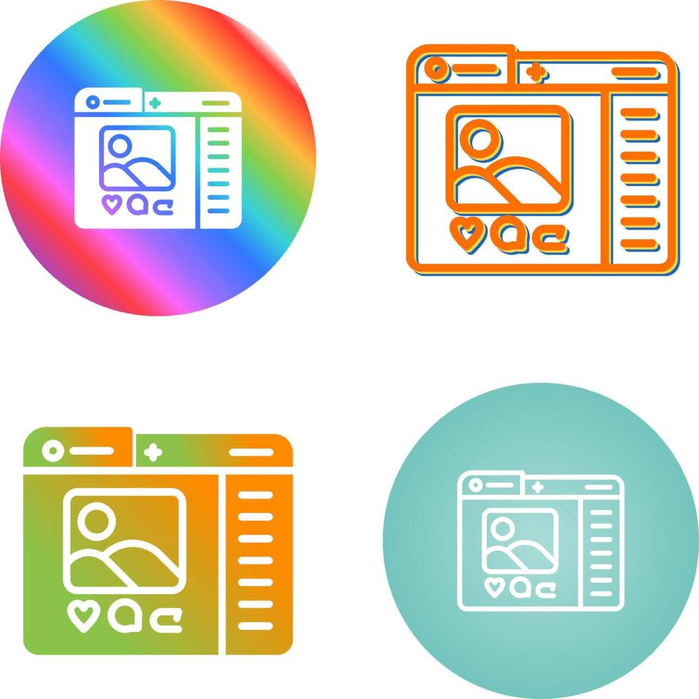 Social Media Vector Icon