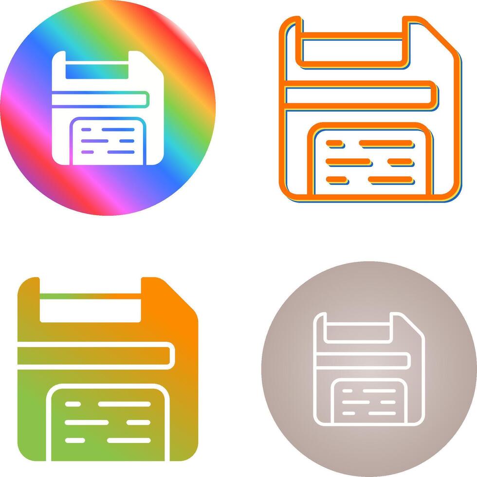 Floppy Disk Vector Icon
