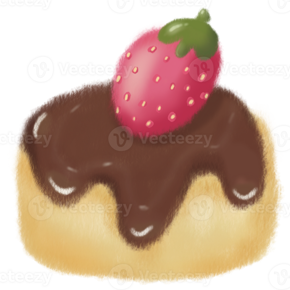 Strawberry chocolate cake png
