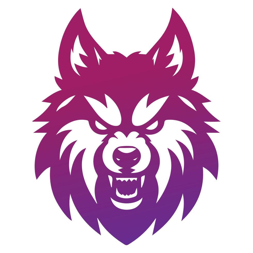 Angry Wolf Gaming Logo vector