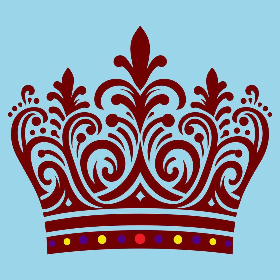 Illustration vector graphic of queen crown design. Perfect for social media design.