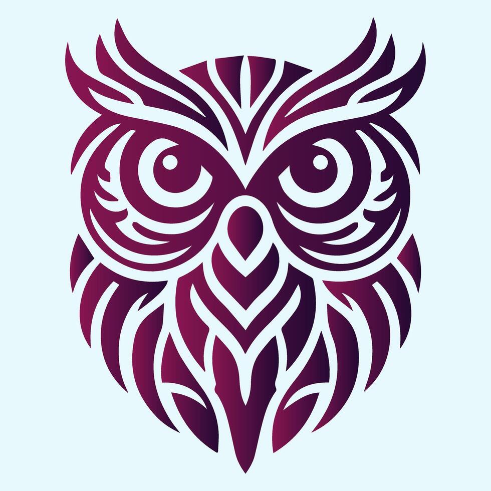 Illustration vector graphic of owl pattern design. Perfect for educational company logo.