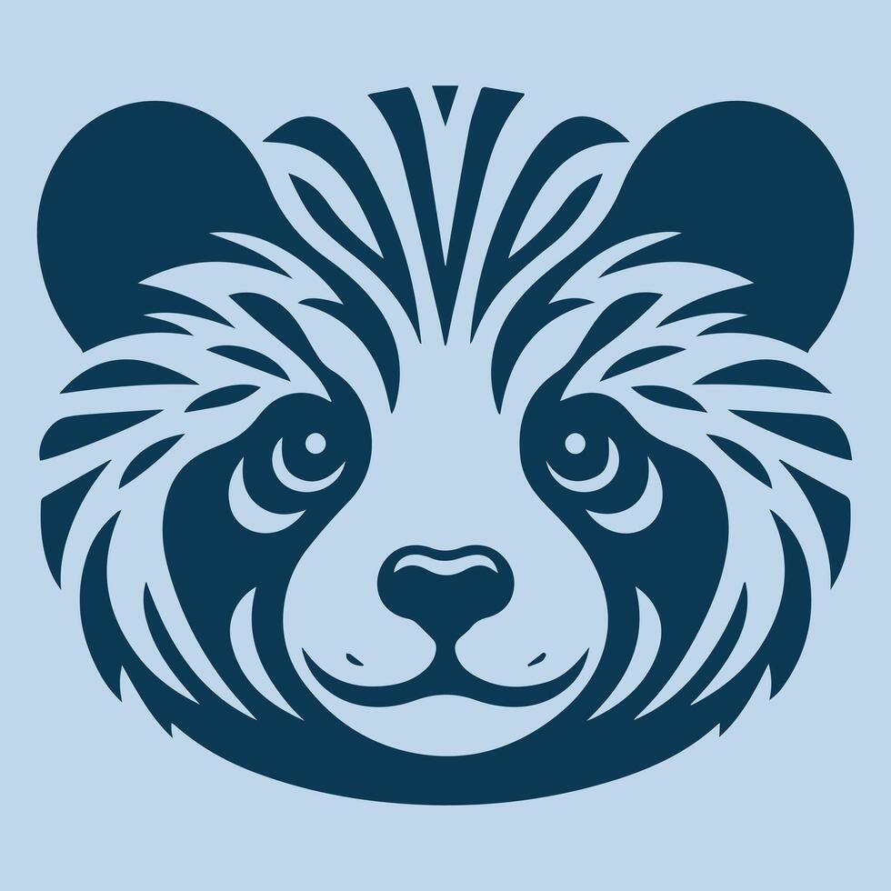 Illustration vector graphic of red panda head design. Perfect for creative company logo design.