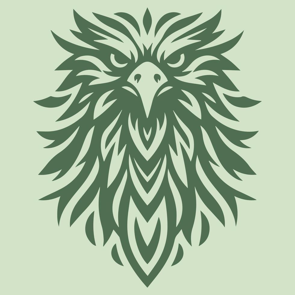 Illustration vector graphic of eagel head pattern design. Perfect for a company logo.