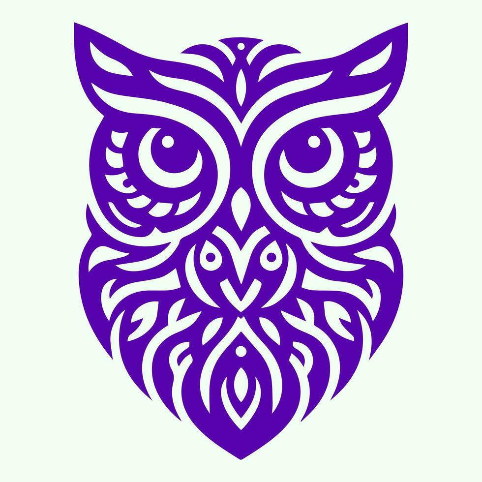 Illustration vector graphic of simple owl pattern design. Perfect for education company logo design.