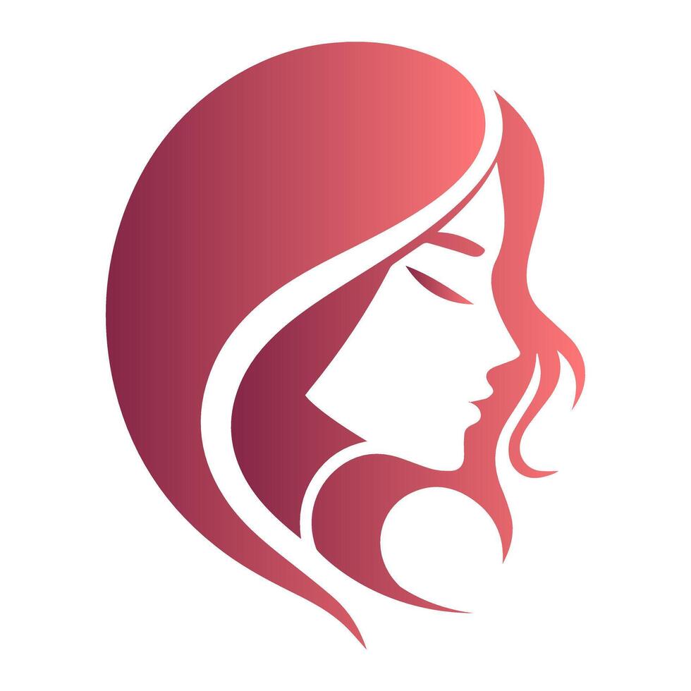 vector design side face shape illustration