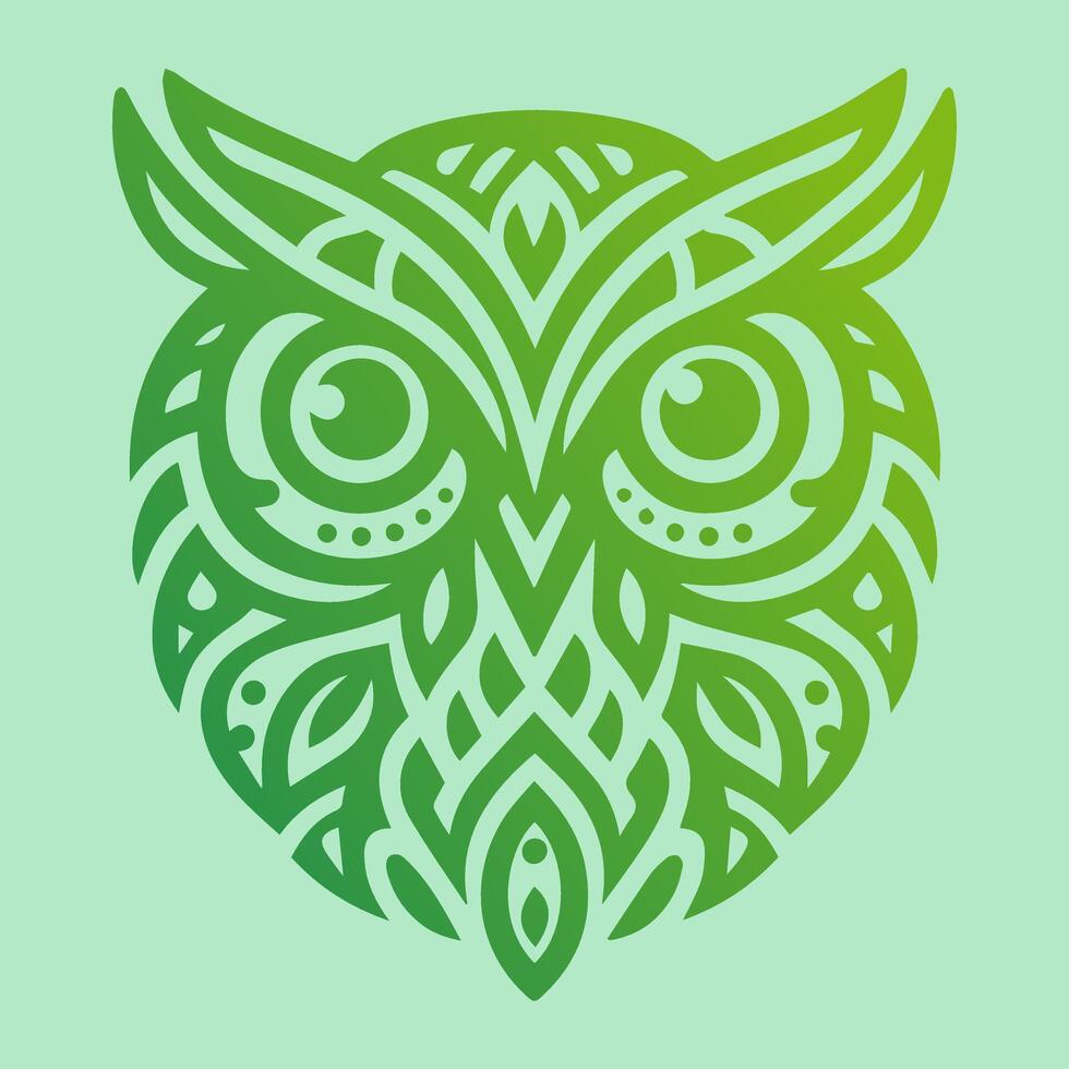 Illustration vector graphic of owl pattern design. Perfect for logo design.