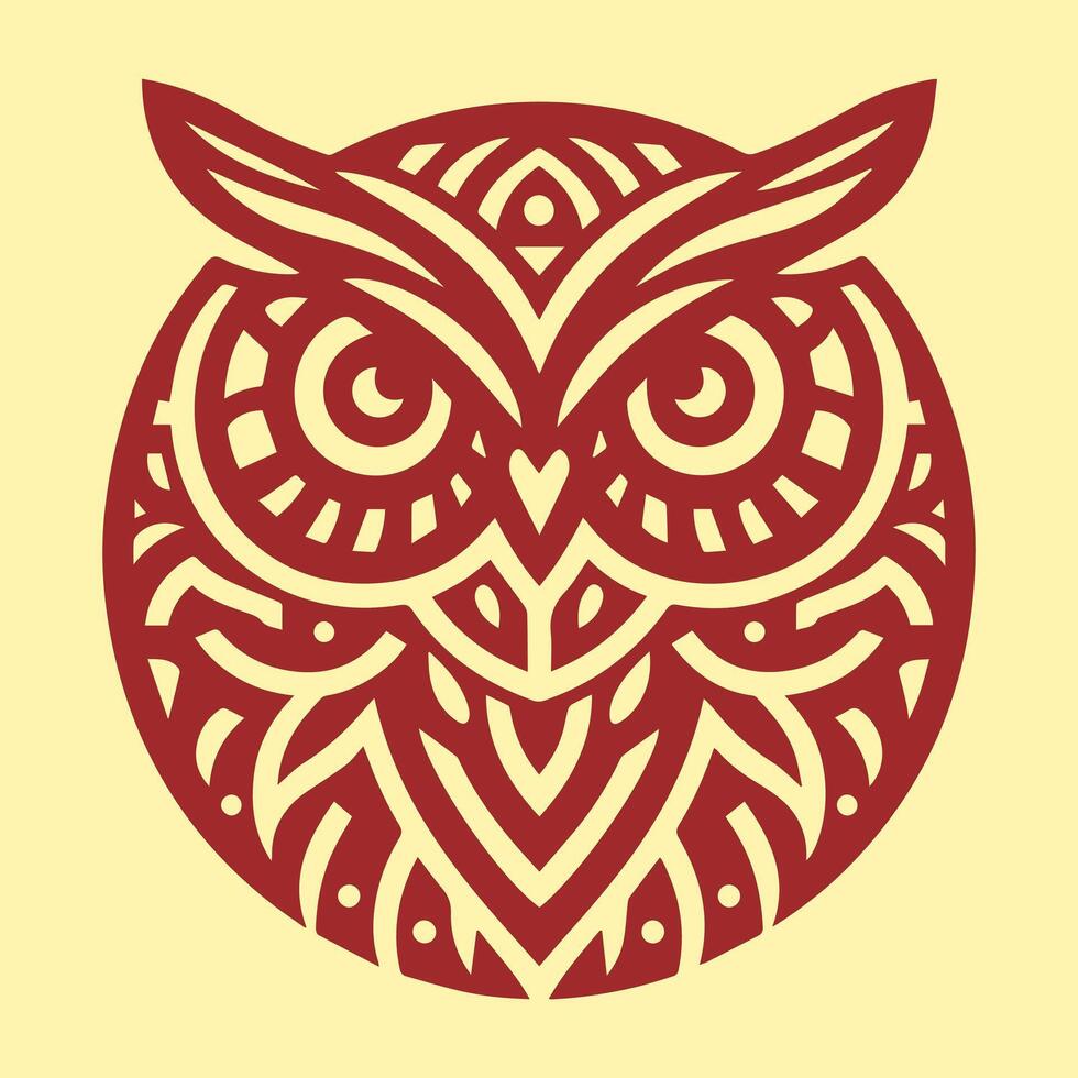 Illustration vector graphic of owl pattern design. Perfect for education company logo design.