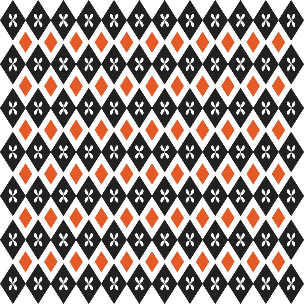 Harlequin Seamless Pattern. Rhombus Background Vector