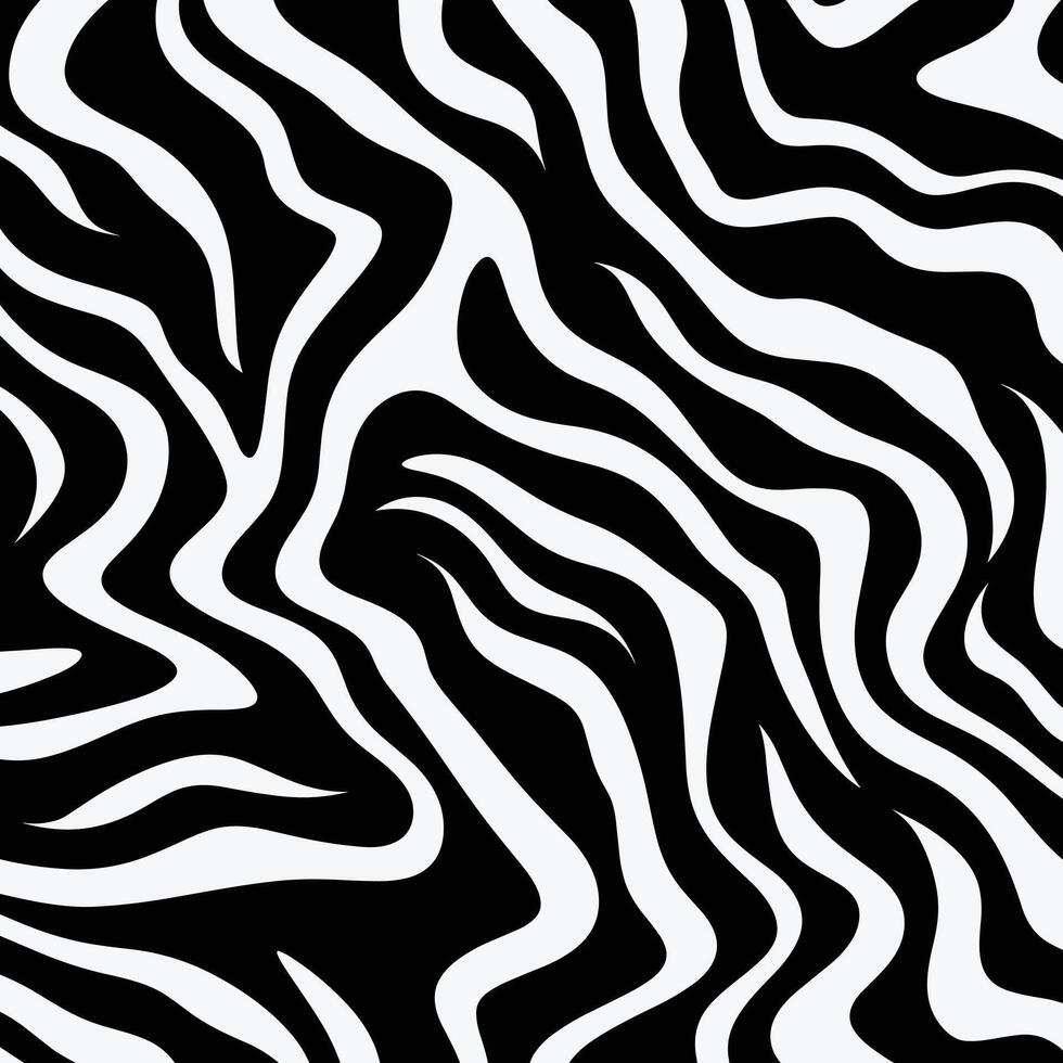 Black and White Zebra Stripe Repeating Pattern Background Seamless Pattern, in the Style of Minimalist Backgrounds vector