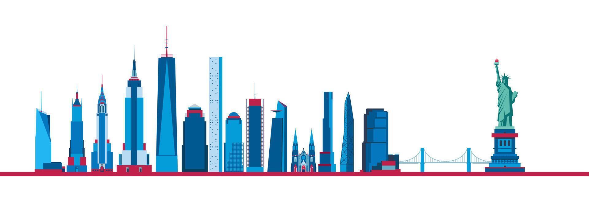 New York City Skyline vector