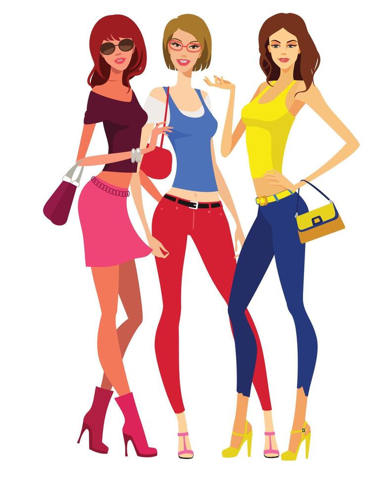 Fashion Models Accessories vector