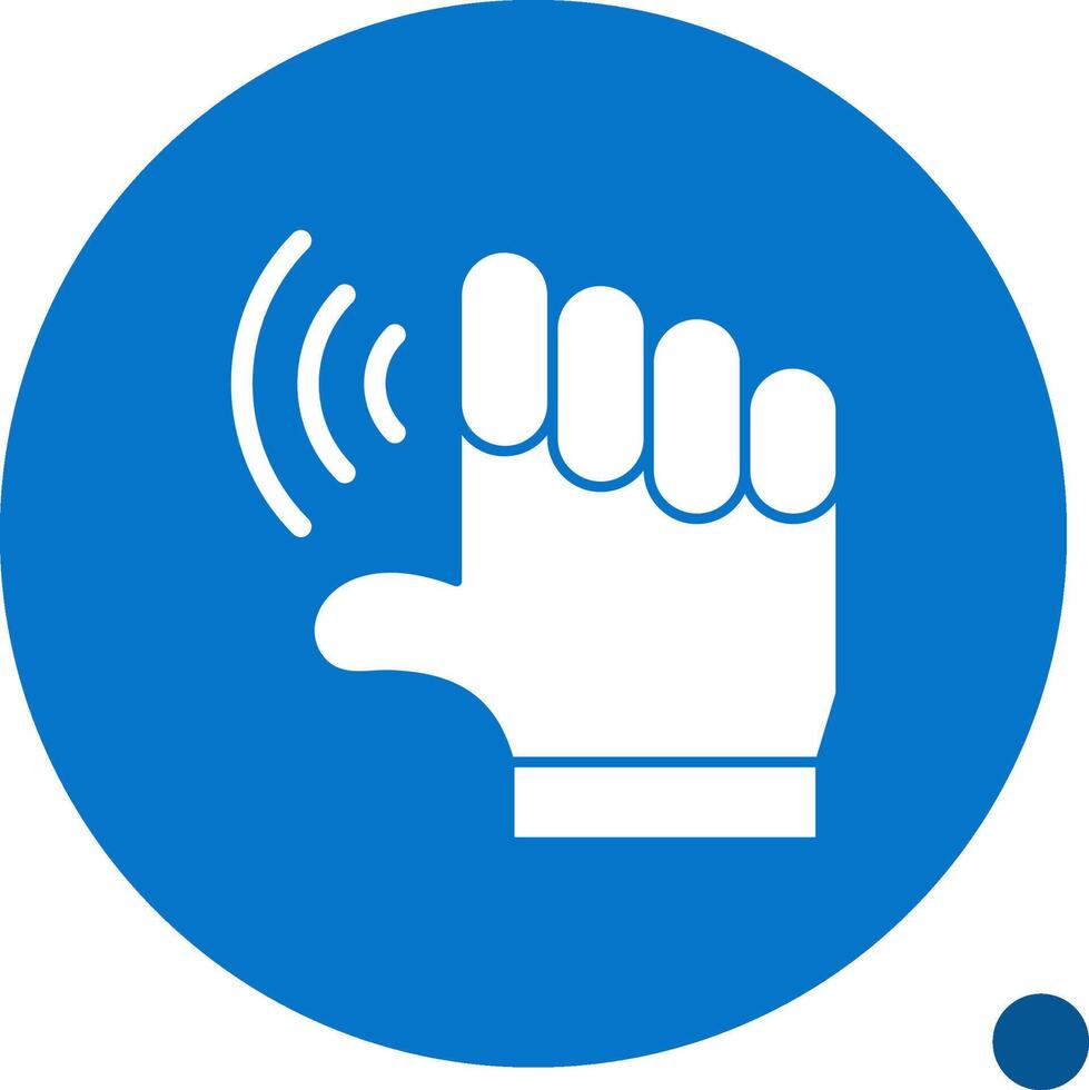 Empower Echo Glyph Shadow Icon vector