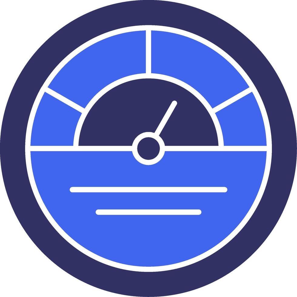 KPI Solid Two Color Icon vector