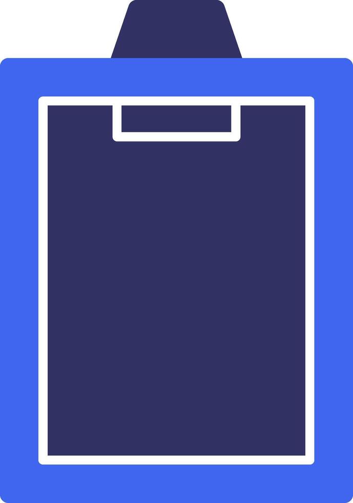 Clipboard Solid Two Color Icon vector