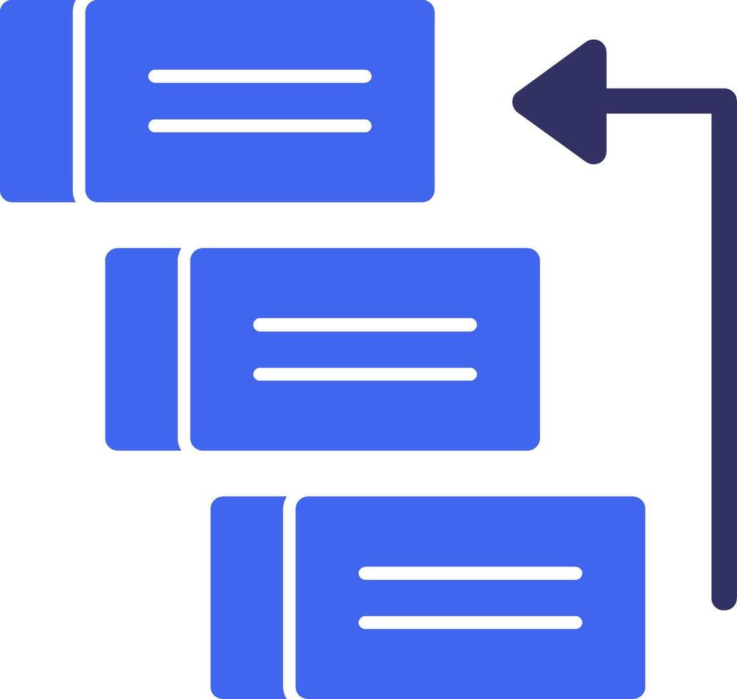 Backlog Solid Two Color Icon vector