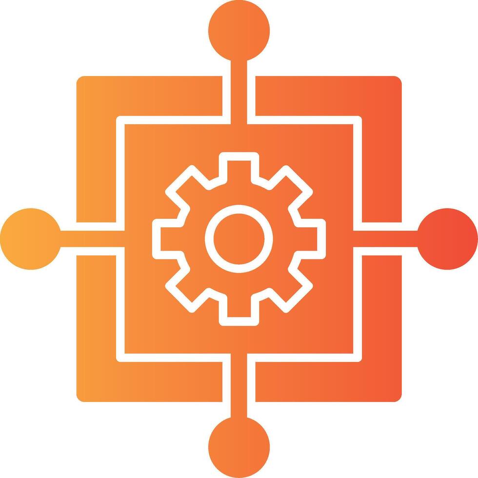 Scope Creep Solid Multi Gradient Icon vector