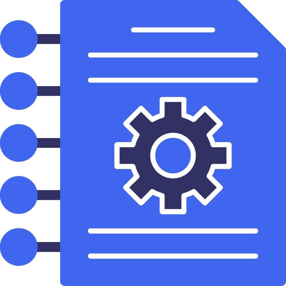Resource Planning Solid Two Color Icon vector