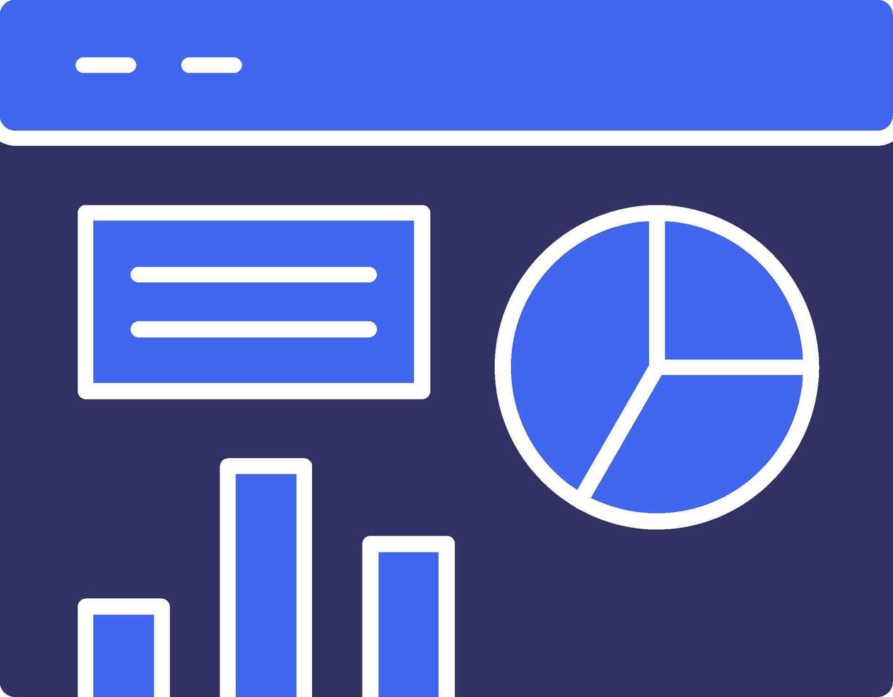 Dashboard Solid Two Color Icon vector