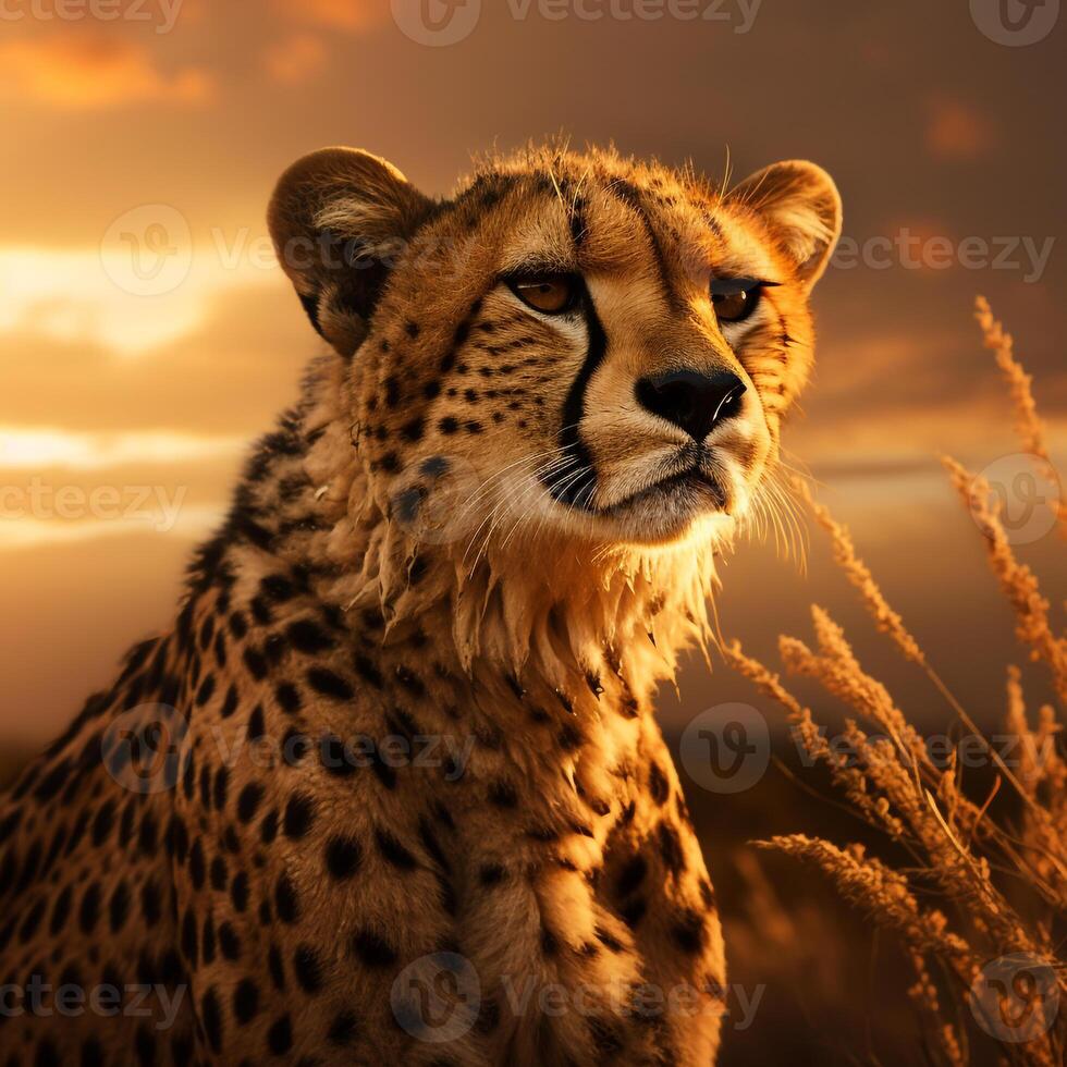 african wild cheetha photo